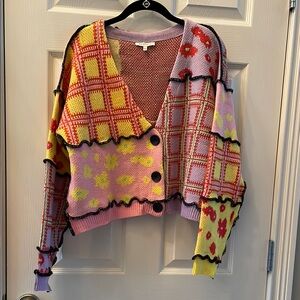 Colorful Patchwork Women's Sweater